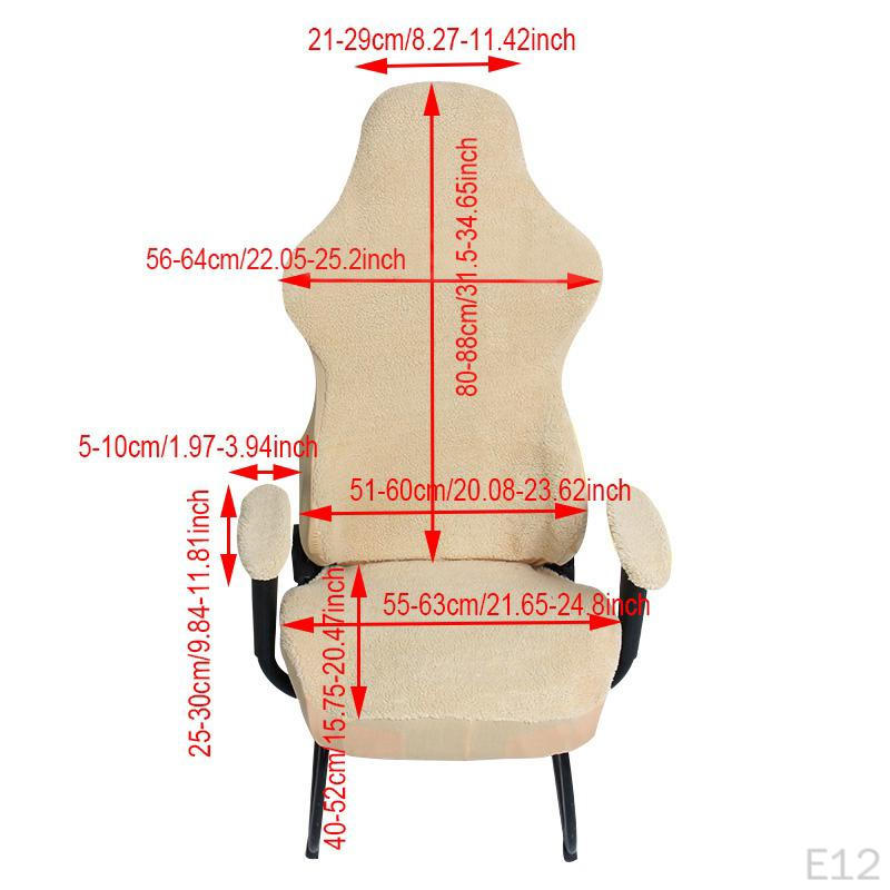 Covers Polyester Removable Stretch Swivel Office Arm Comfortable Seat Slipcovers