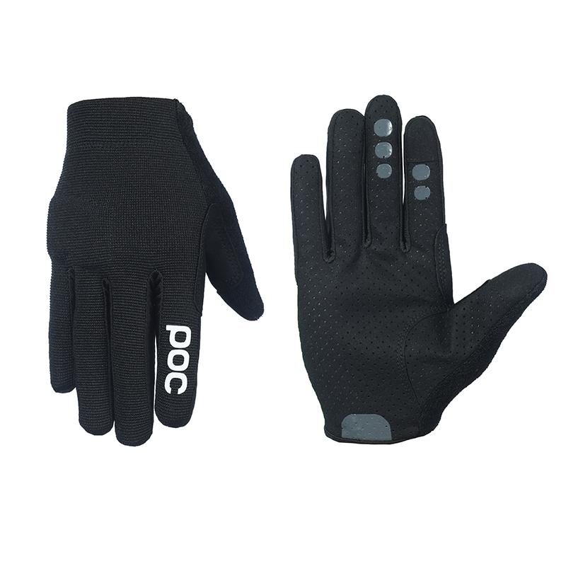 poc new colour dh mx bike long finger all-season model wearable and comfortable riding gloves universal S чёрный