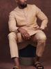 Men's 2-Piece Embroidered African Ethnic Suit - Long Sleeve Traditional Style