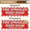 Fire Sprinkler Riser Room Signs Authorized Personnel Only 9” x 3” Fire Sprinkler Room Signs, Riser Room Sign for Office Home Business,