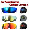Szyba do kasku Scorpion Exo Combat Covert-X Osłony do kasku motocyklowego Ochrona UV Akcesoria do kasków motocyklowych
