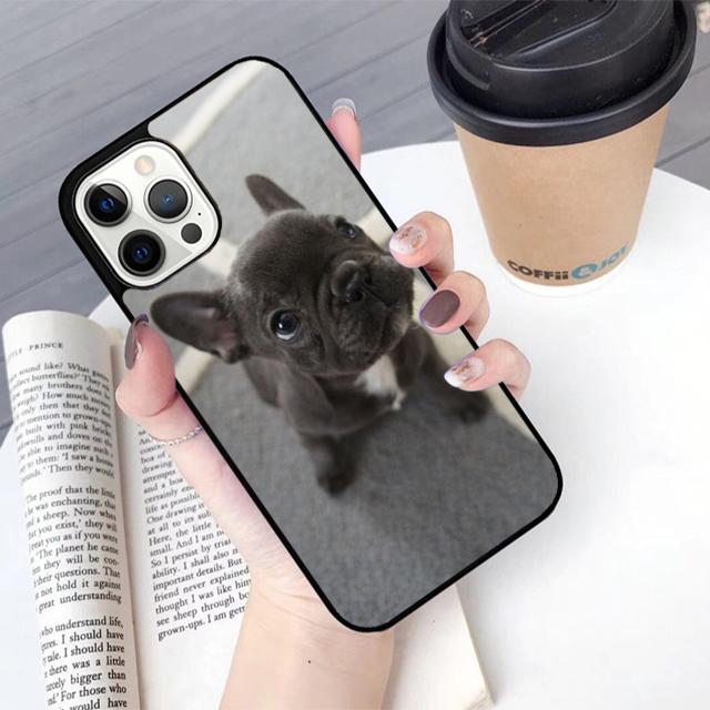 Black French Bulldog Dog Phone Case Cover For iPhone 17 Air 16 15 14 Plus 13 12 11 Pro Ma Apple  Shell Coque
