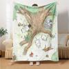 Moomin Flannel Blanket, High quality Comfortable for All Seasons, Home Decor, Warmth and Comfort