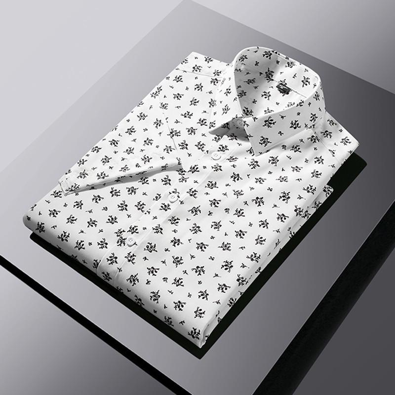 

Winter Treasures Digital Floral Short Sleeve Business Shirt Extra Large білий