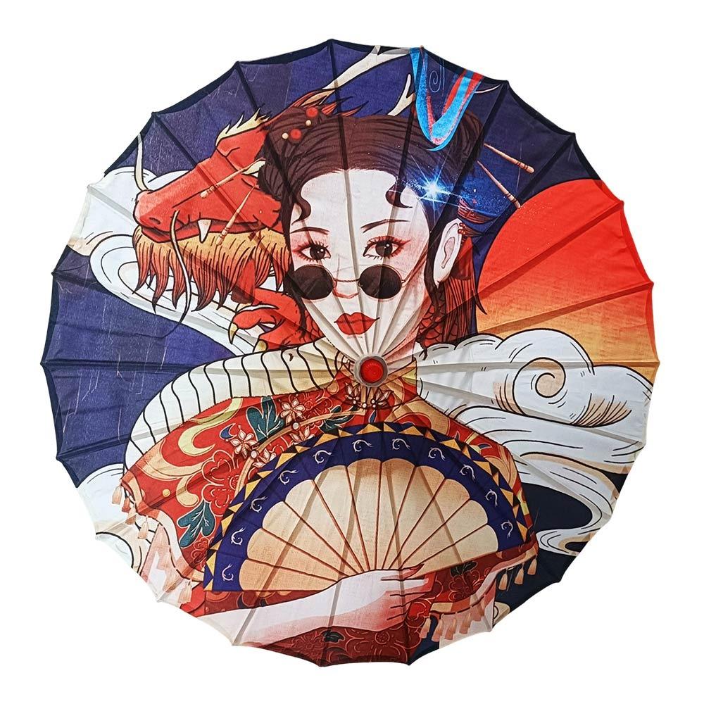 Chinese Antique Style Women Decorative Umbrella Bridesmaids Party Scenery