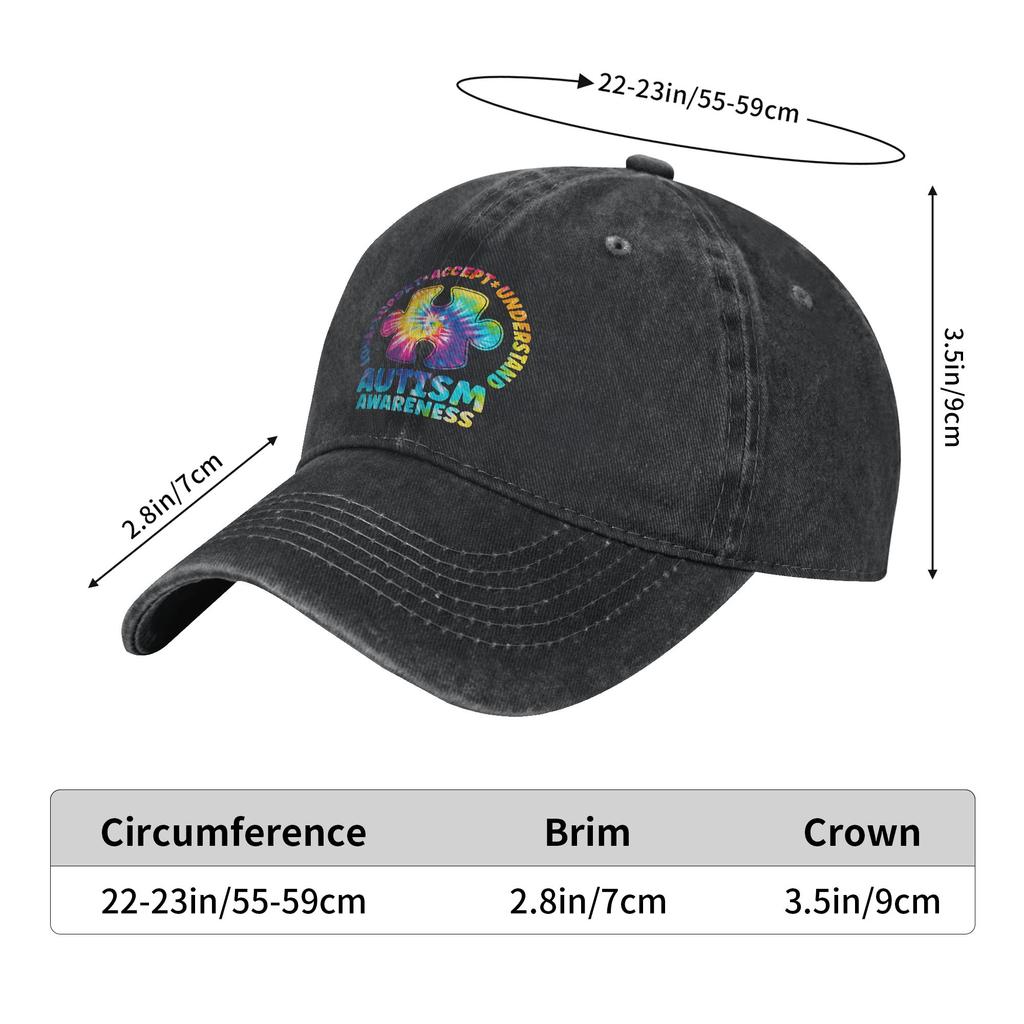 Baseball Cap Respect Love Support Autism Awareness Summer Y2K Retro Hip Hop Hats Men Adult Design Sport Sun-Proof Baseball Caps