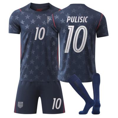 U.S. Team Football Uniform Set Home Away World Jersey No. 10 Adult Children Factory