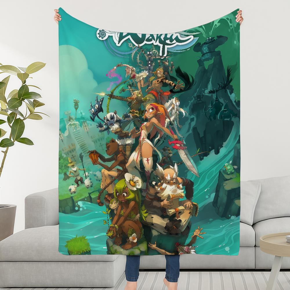

Blanket Throw Super Cosy Plush Living Room Sofa Game Couch Childish Birthday W-WakfuS-ES Gifts 30x40in