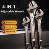 Carbon Steel Adjustable Wrench 4 In 1 Universal Spanner Universal Wrench  Hand Repair