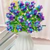 10mm Gradient Bayberry Ball ABS Hairpin with Two-Color Butterfly Orchid Core Bead