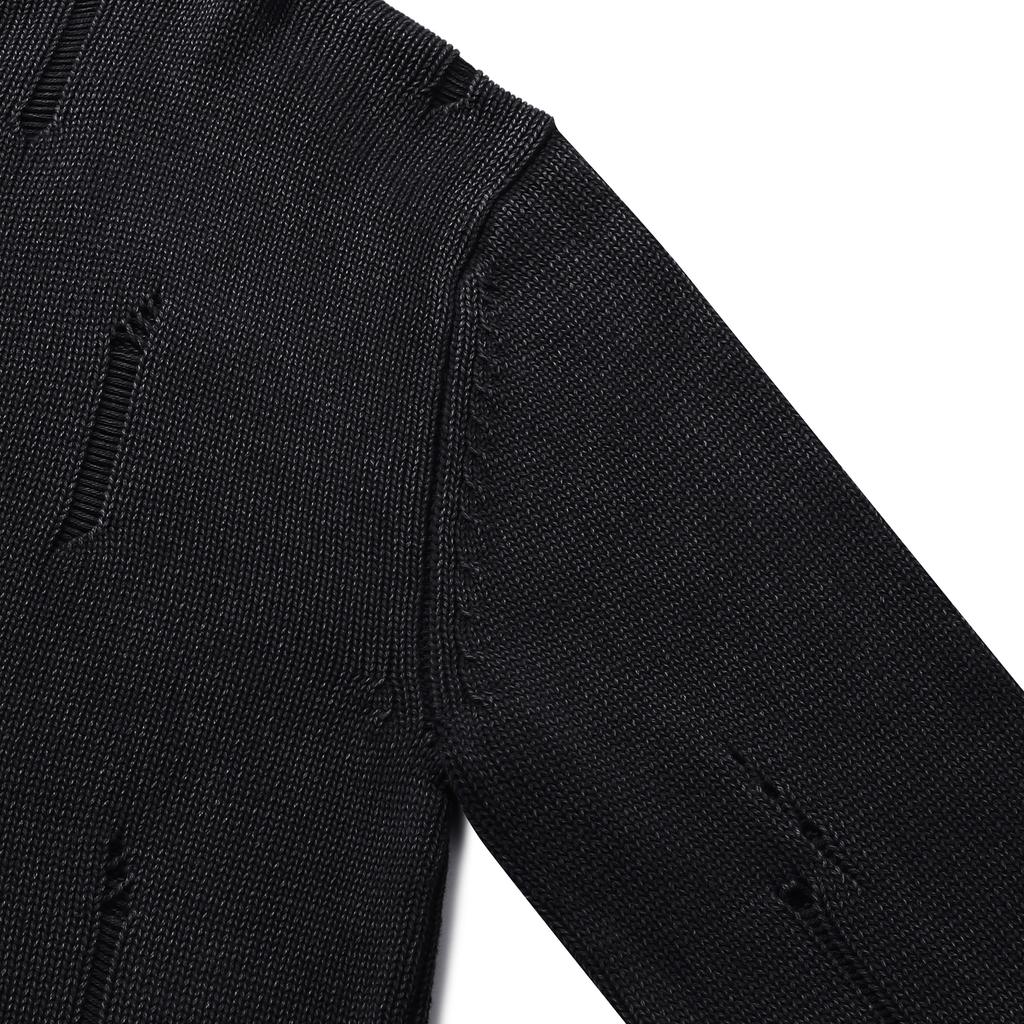 LEDEPT [Zhibanov X Le Dept] Garment Damage Round Pullover [3 Colors]