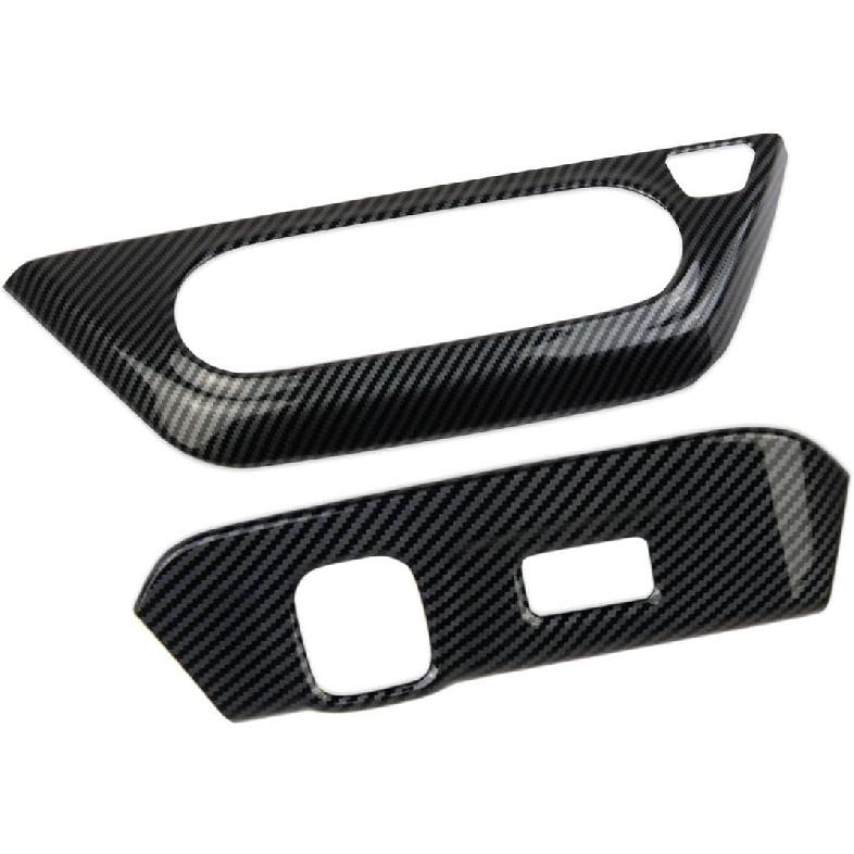 Korlot Carbon Fiber Style Center Console Air Conditioner Switch,Panel Cover Trim Accessories for Chevy Trax 2024-2025