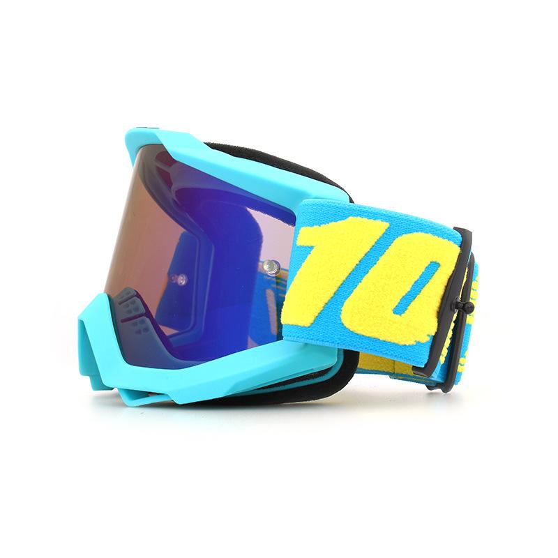 100% Cycling Goggles Outdoor sports motorcycle helmet, off-road windproof, sandproof, dustproof goggles, ski goggles