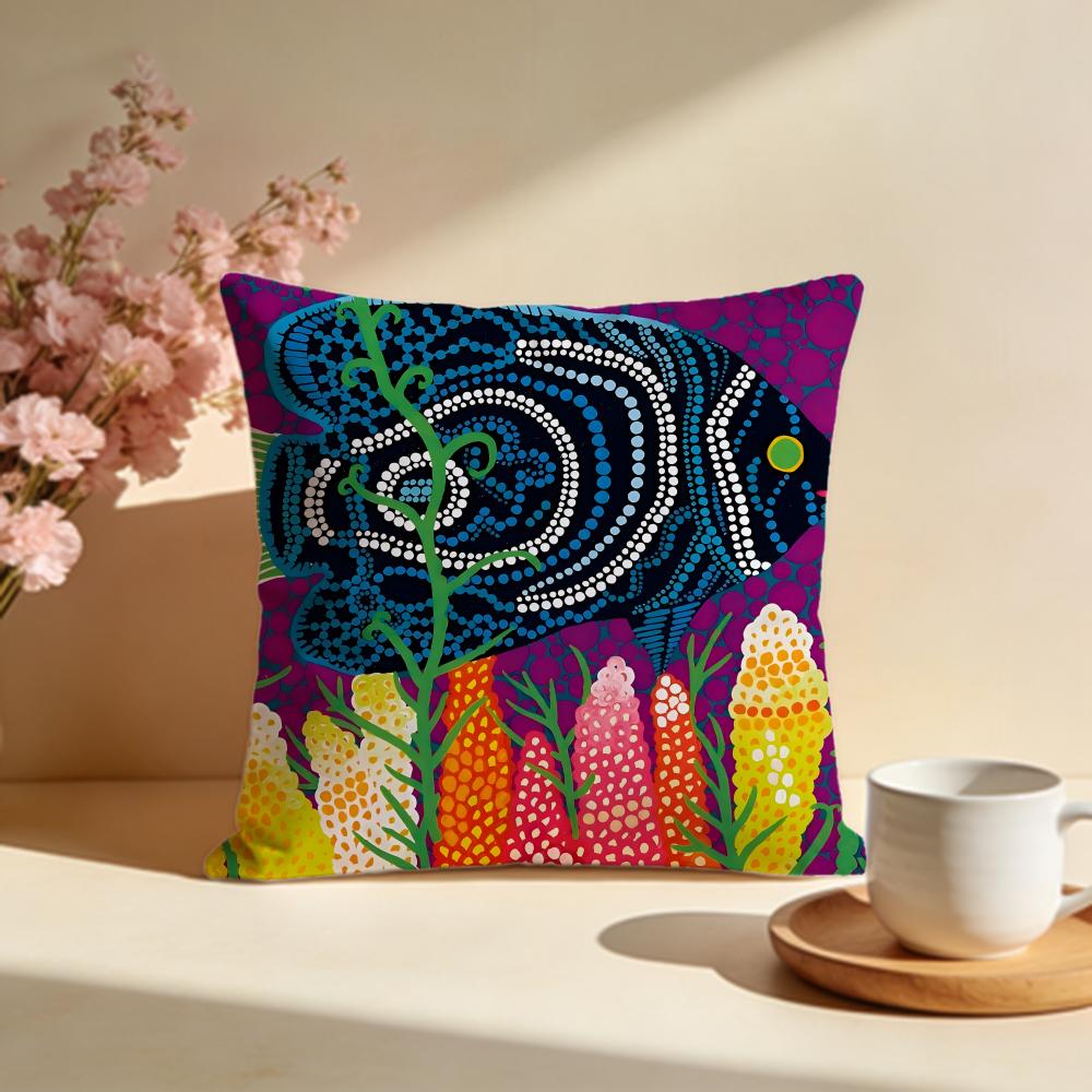 Federa Cuscino Trendy KKusama Yayoiiou Federa Cuscino Lavabile alla Moda Ideale per Divano Camera da Letto Decorazione Auto
