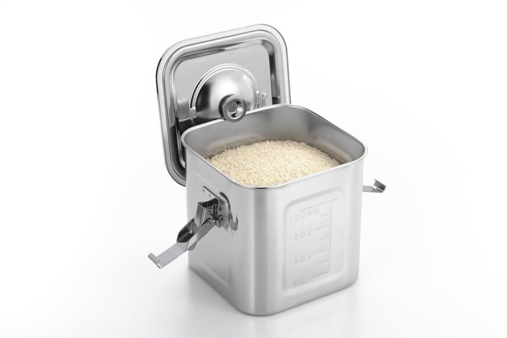 Yoshikawa Square Kitchen Pot with Gasket and 1104500 Hook, 18cm,