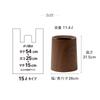 Ideaco Mülleimer Durchmesser 26 x Höhe TUBELOR HOMME Palisanderholz (ideaco) Dose, rund, 11,4L, 31,5cm,