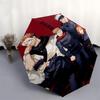 1pc Jujutsu Kaisen Characters Outdoor Umbrella - Automatic Opening/Closing, Portable 3-Fold Design, 8-Rib Iron Frame - Perfect Gift for Fans, Traveler