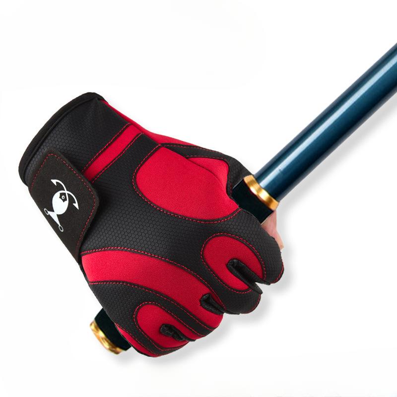 New Luya Fishing Gloves Three Finger Men's Non-slip Wear Resistant Outdoor Fishing Gear Equipment Flying Rock Fishing Gloves
