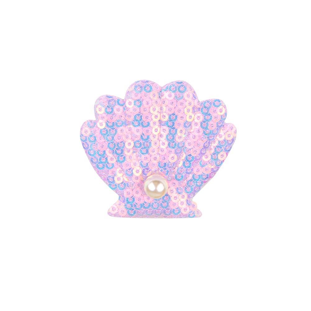 Sea Shell Hair Clip Mermaid Sea Shell Hair Accessories Multicolor Headpiece Beach Sea Shell Hair Pins Sequin Glitter Hair Clips