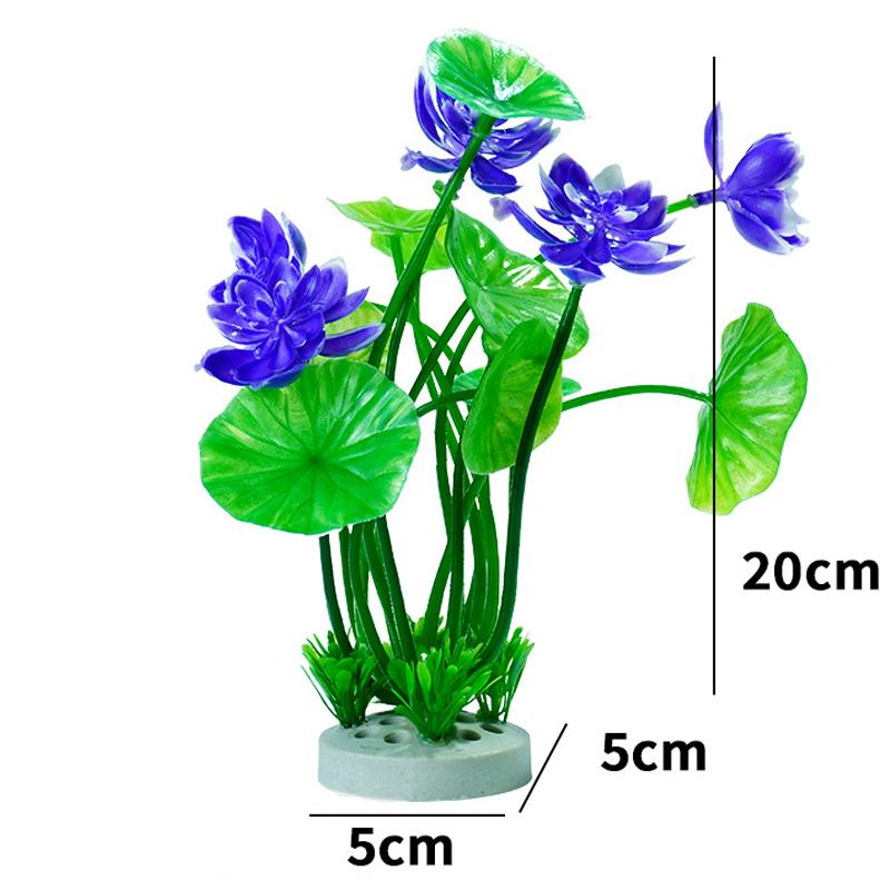 

1/5 шт., декор для аквариума, искусственные растения лотоса, украшения для аквариума, имитация цветов, принадлежности для растений