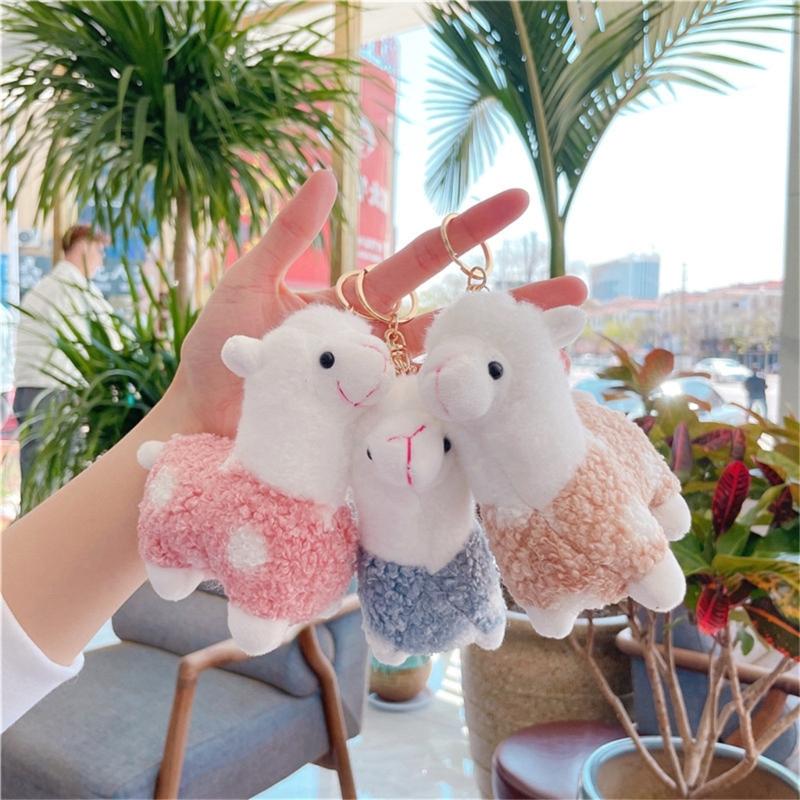 Soft Plush Animal Horse Keychain Cartoon Keyring Cute Toy Pendant for Boys Girls