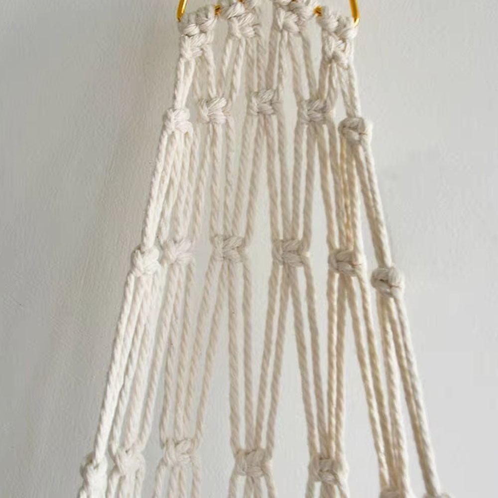 INS Hanging Net Organizer with Tassels Stuffed Doll Storage Holder Plush Toy Hammock  Playroom