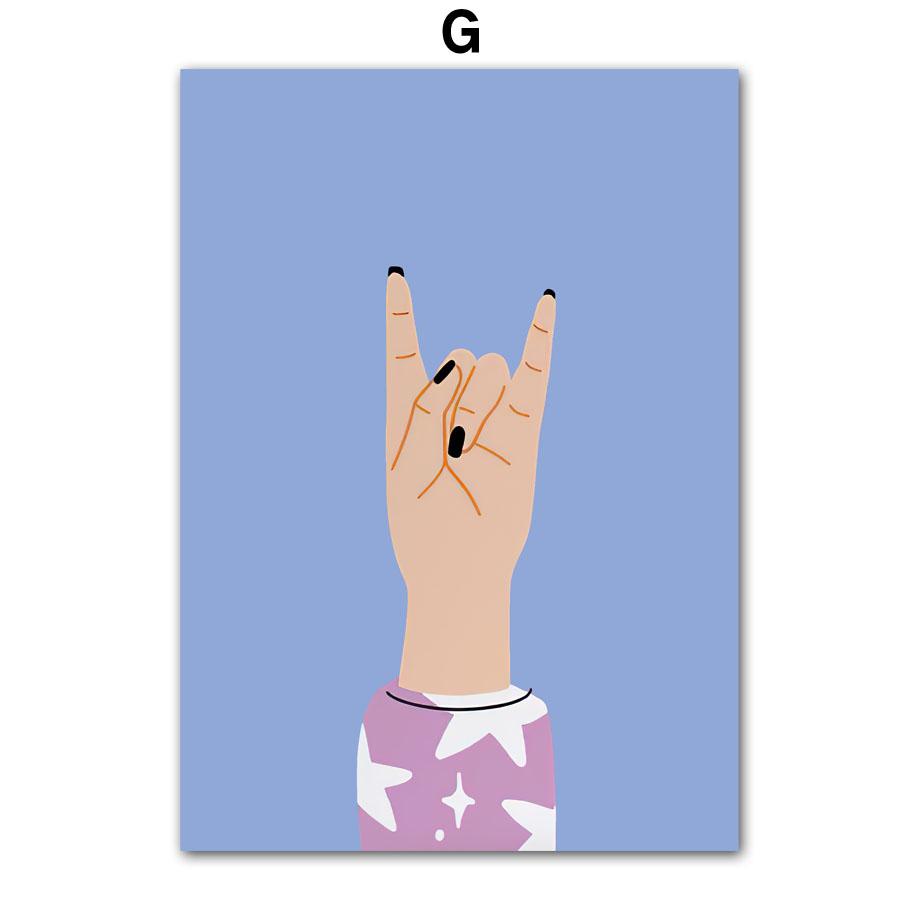 Girl Tiger Leaf Vase Flowers Abstract Landscape Posters and Prints Wall Art Canvas Painting Pictures For Living Room Home Deco