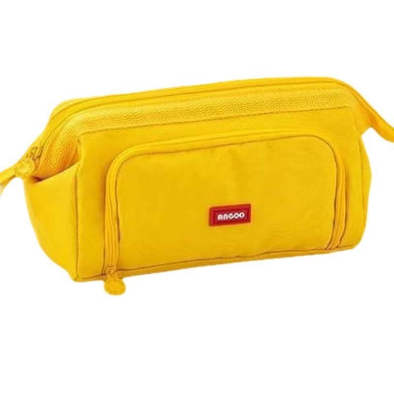 2024 Large Capacity Canvas Pencil Case For Students With Multiple Colors And Compartments