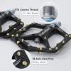 KRSEC Mountain Bike DU Bearing Pedals, Road Bike CNC Aluminum Alloy Pedals with Pins, Sealed Bearings