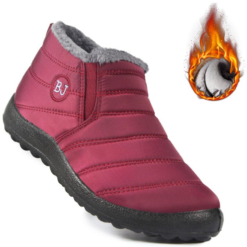 Winter Herren und Damen wasserdichte Schneestiefel rutschfeste warme Winterstiefel