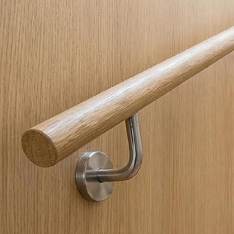 6 Stück Wandmontierter Treppenhalter Edelstahl Treppengeländerhalterung Wandmontierte Hardware-Zubehörteile