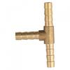 3 Way Tubing Fitting Barbed Hose Connector Brass Tee Splitter