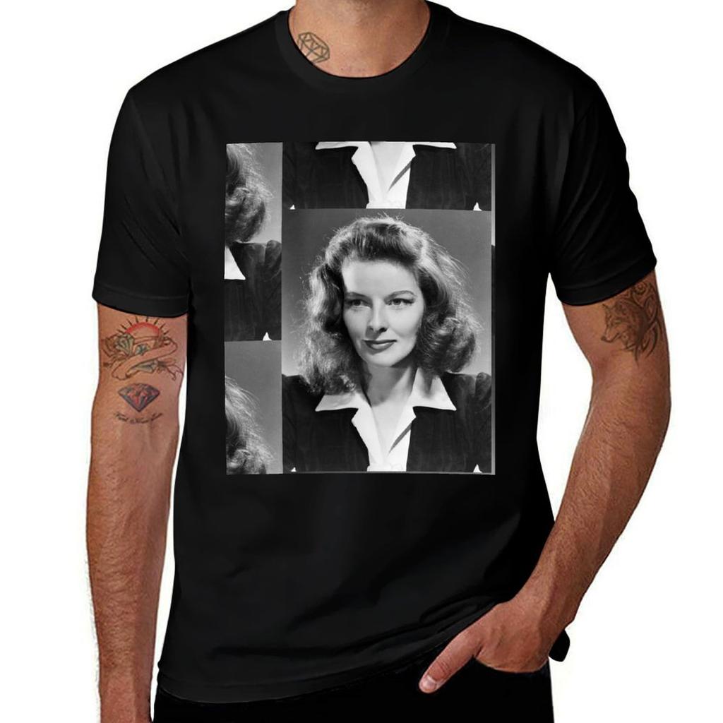 Katharine Hepburn Actress 1941 Tshirt Moisture Control Sports Tee