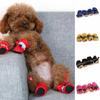 4pcs/set Warm Winter Pet Dog Boots Waterproof Puppy Shoes Protective Anti-slip Apparel for Small Dog Puppy Dogs Socks Booties