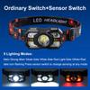 3000mah High Power Strong Light Headlight Multifunctional Type-c Charging LED Fishing Light Charging Long Range Induction Headlight