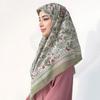 New Malaysian-Style Headscarf For Women 110Cm Square Scarf Versatile Printed Decorative Sun Protection Shawl Summer Bandana Wrap