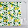 Tropical Fruit Shower Curtains Bathroom Decor Orange Peach Lemon Pattern Shower Curtain Home Bathtub Cloth Curtain with Hooks