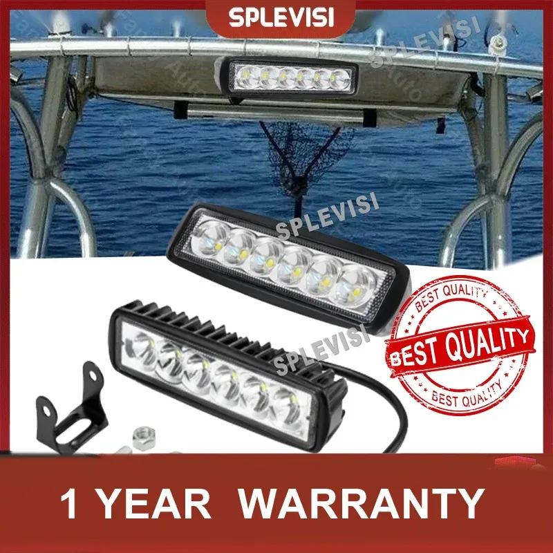 Marine LED Light Navigation Lights 6Inch White Ponton Boat Deck Dock Lights for Night Fishing T-top Stern Yacht Port Sailboat белый
