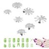 7pcs Nail Manicure   Trimmer Stainless Steel Nail   Smile Line Cutter Template Tool