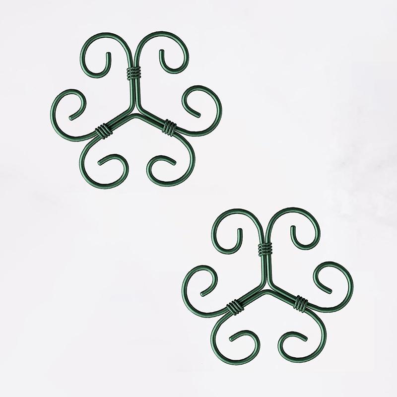 Metal Plant Climbing Bracket Flower Shaped Plant Holding Fixing Clip Plant Vine Climbing Grapple Bracket Stem Finishing Period