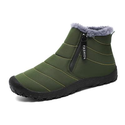 Plus Size Shoes for Men 39-46 Winter Snow Boots Casual Cotton Shoes Warm Plush Ankle Booties Non-slip Outdoor Walking Sneakers