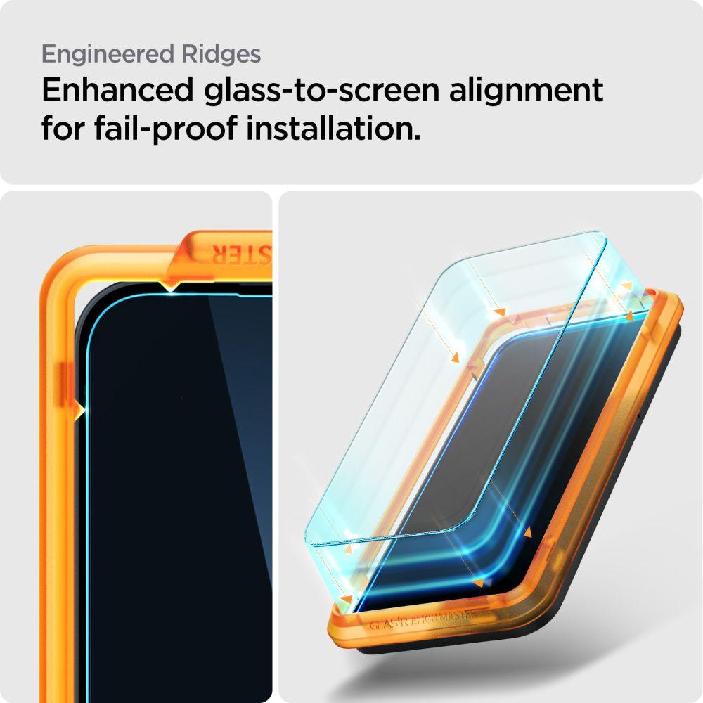 Spigen Alm Glas.tr 2er-Pack Gehärtetes Glas Nothing Phone 2A / 2A Plus Klar