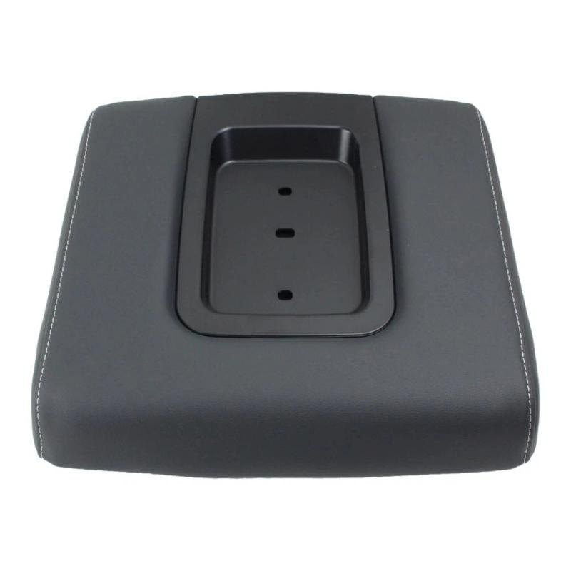 Black Center Console Armrest Cover Suitable for 2007 2014 Leather Lid 1