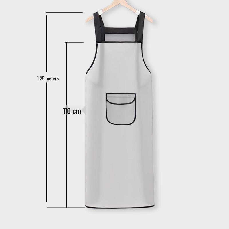 Waterproof Oil Apron - Adult Size for Kitchen, Seafood Cooking, Dishwashing, and Restaurant Work
