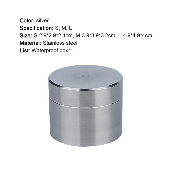 Pill Holder Rust Resistance Moisture-proof Widely Use Small Pocket Tea Box