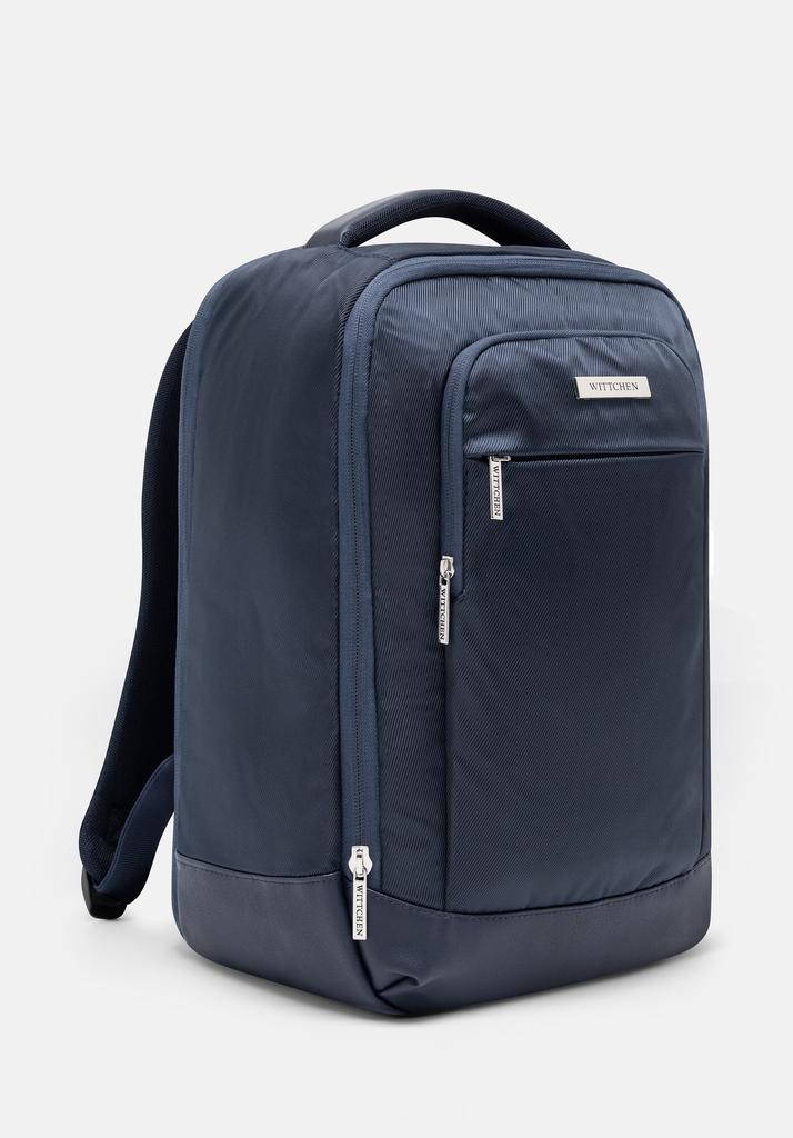Wittchen Men's Multifunctional Travel Backpack For Airplane Navy Blue Polyester