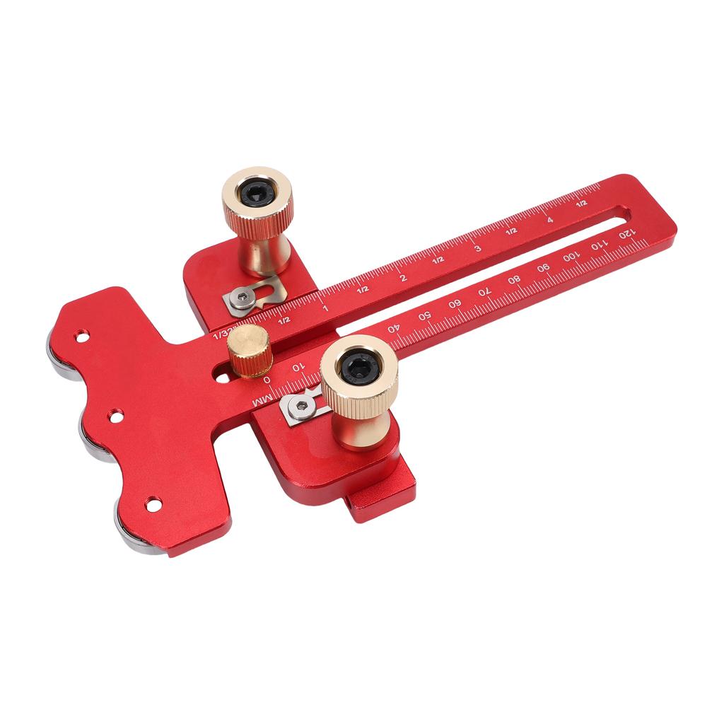 Table Saw Jig 3 Pulleys Thin Aluminum Alloy Woodworking Tools for Thin U Slot T Slot Suitable for Professional Woodworkers
