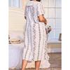 Plus Size Floral Nightgown for Women - Spring/Summer Comfortable Loose Pajama Dress
