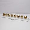 Geometrisches Metall Silber Kugel Modell Dekoratives Ornament, Transparente Acryl Aufbewahrungsschale, Zuhause, Wohnzimmer, Schreibtischdekoration