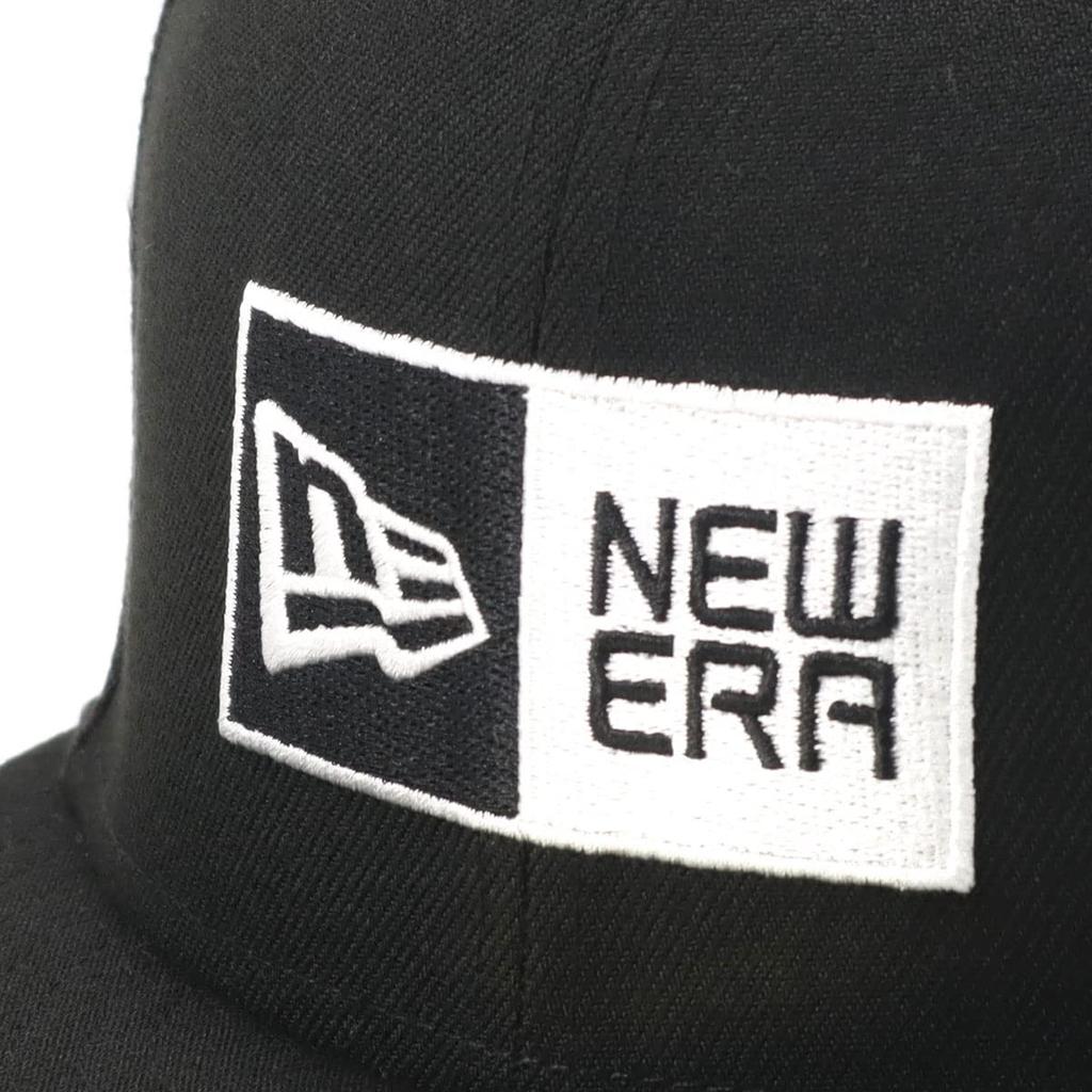 [New Era] Cap 59FIFTY Box Logo BlackBox Logo 7 12 5950 BOXLOGO BLK WHI 25J